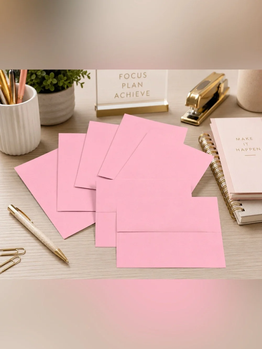 Dusty Rose Pink Envelopes Set of 50 | Invitation Envelopes | 6” x 4.5”